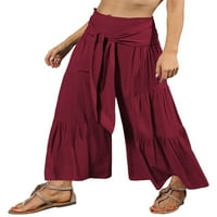 Labakihah Muške hlače Muške casual Slim sportske hlače CALF-duljine posteljine pantalone vrećice harem