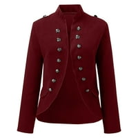 Gupgi traper jakna za žene u nevolje s dugim rukavima gradijentna boja pupčana kaput