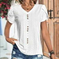 Ženska modna tiskana Ležerna bluza s dugim rukavima s dugim rukavima V-izrez Top