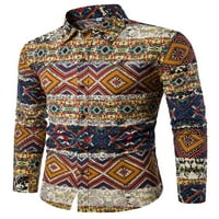 Košulje s dugim rukavima za žene Jesen moda plus veličine Boja Patchwork V izrez Dame Dressy Bluze