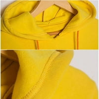 Jiyugala Womens Overcoat casual patent up dukseve preveliki dugi rukav džepni duks pulover vrh