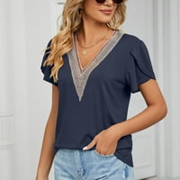 Simplmasygeni dugih rukava Košulje Bluze za čišćenje Ženske ljetne majice s dugim rukavima Zip Ležerne