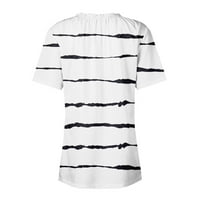 Lenago bluze za žene moda plus veličina modni casual dugih rukava s dugim rukavima majica na vrhu majica
