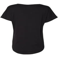 Ženski majica s kratkim rukavima s jednim džepnim grafičkim rukavima V izrez ljetne majice čišćenja
