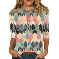 Blibea ženska majica rukave čvrste boje rezervacije V izrez Osnovni rad Bluza